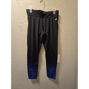 Spalding Black With Blue Accent Legging Size Large